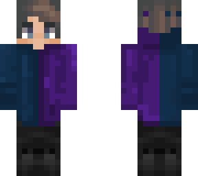purple and blue hoodie