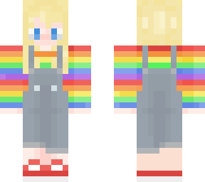 rainbow overalls