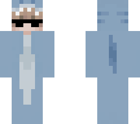 shark onsie with glasses