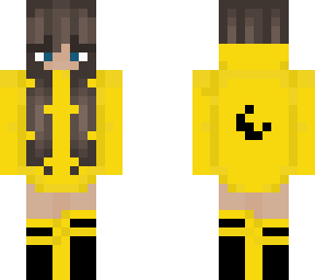 !credits to original owner! yellow and black hoodie girl :)