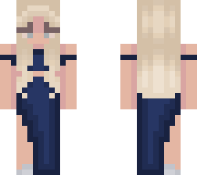 blue dress