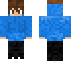 blue hoodie
