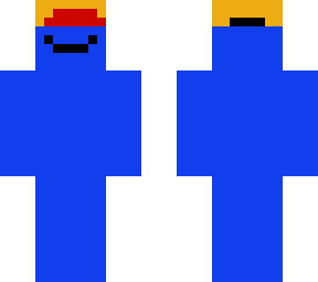blue man cap wearer