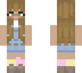 cute blonde girl in overalls (first skin)