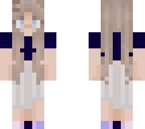 dirty blonde/kaki dress pants/navy crop top/omni shoes
