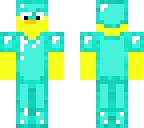 duck with fake diamond armor