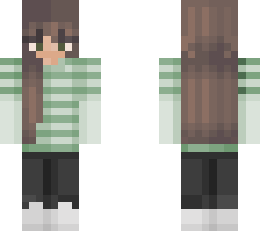 girl with green shirt