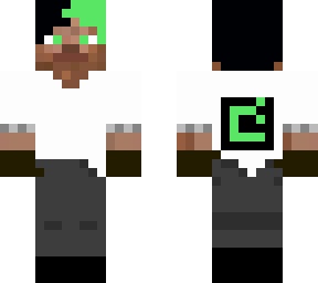 green mojang steve