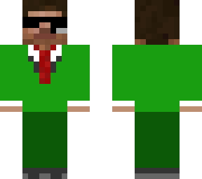 green suit