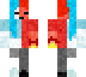 ice or water and fire or lava
