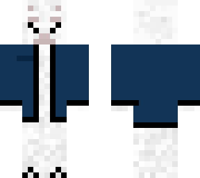 llama with blue jacket
