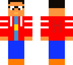 me in a hoodie (my skin i made 1 year ago)