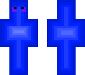 outlined blue fade skin