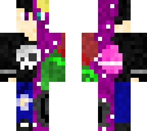 person being corrupted by space with outer layer)