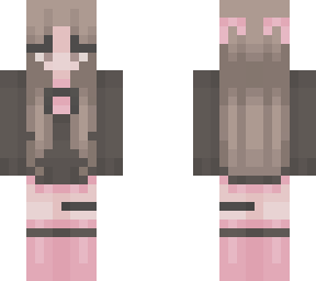 pink and brown egirl