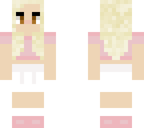 pink blonde girl skin