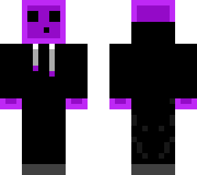 purple slime in hoodie
