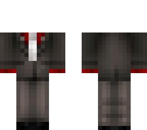 red under shirt suit