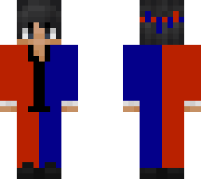 sapnap half red half blue