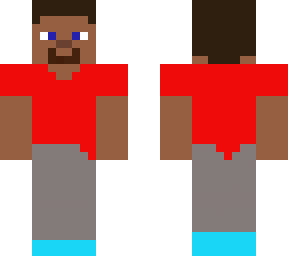 steve with new clothing but with no details and no shading