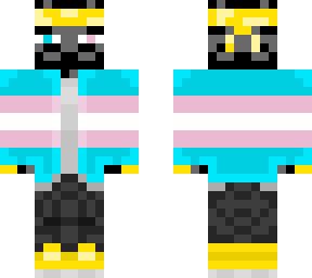trans pride jacket enderman