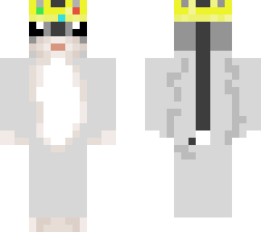 white hamster with crown