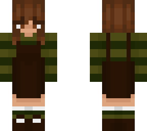 ~green jumper with overalls~