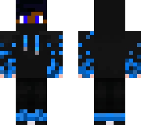 blue hoodie