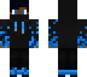 blue hoodie