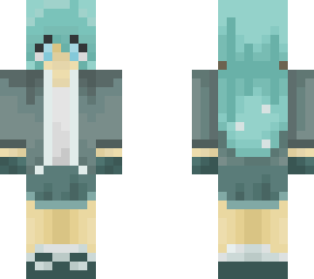 blue scientist girl