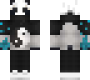 blue ying yang panda