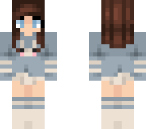 brunette girl in bunny outfit