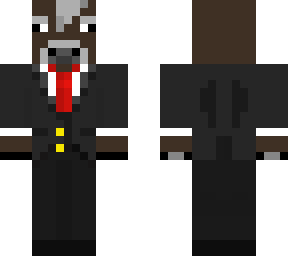 cow in a suit