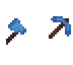diamond pickaxe and axe