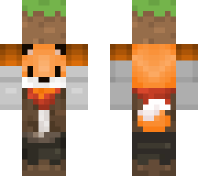 fox holding poppy