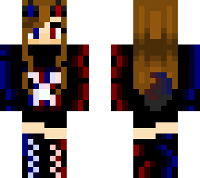 glitch wolf red/blue