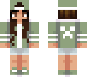 green hat & jacket