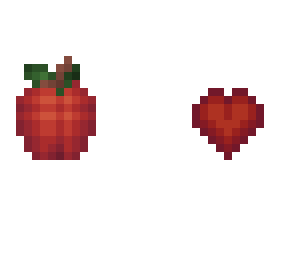 heart and apple :d