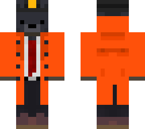 orange detective bear