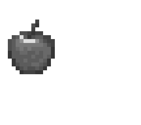 pixel art stone apple