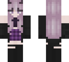 purple skirt girl