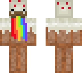 rainbow cake moustache