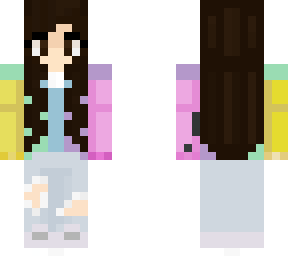 rainbow sweater skin