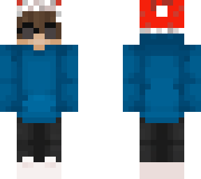 santa hat man with glasses