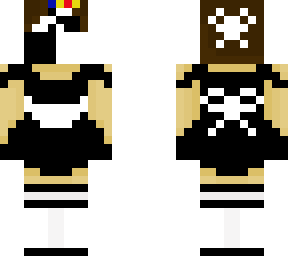 silky in a maid outfit