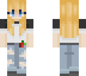 ~blonde girl with blue eyes~