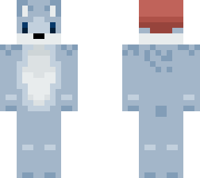 arctic fox in a beanie
