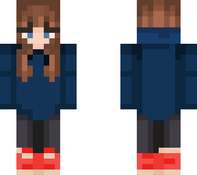 basic girl w/ hoodie