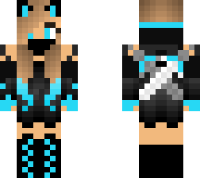 blue cat girl