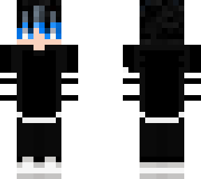 blue haired boy
